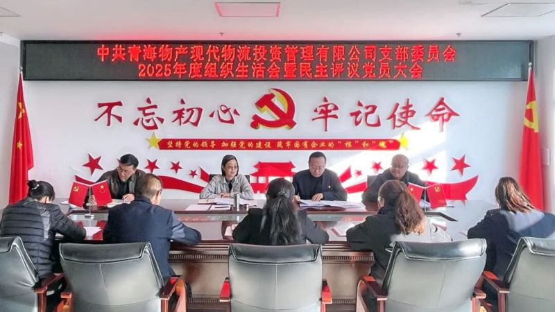现代物流公司党支部召开2025年度组织生涯会暨民主评议党员大会