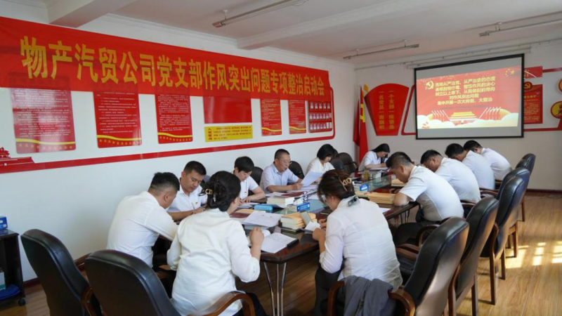 QMH官网汽贸公司党支部 召开风格凸起问题专项整治启动会