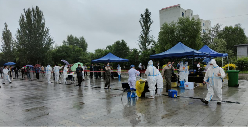 筑牢疫情防控安全防线&mdash;&mdash;QMH官网北川物流园区发展核酸检测