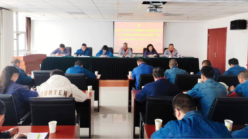 工投公司党委召开理论进建中心组2024年第十二次进建（扩大）会沉温习近平总书记在全国国有企业党的建设工作会议上的沉要讲话