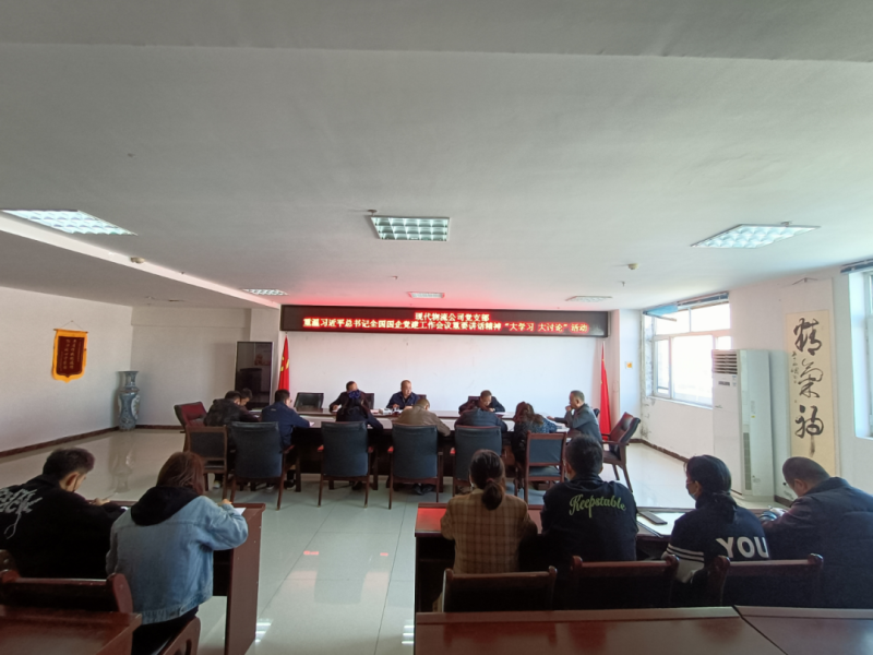 沉温讲话心灵 强化党建引领 ---现代物流公司党支部发展&ldquo;猛进建 大会商&rdquo;活动