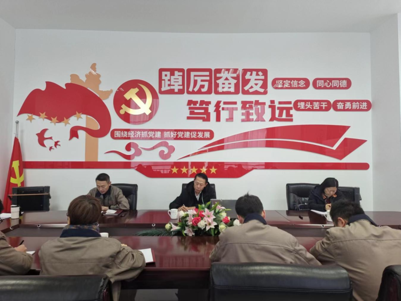 朝物开投公司党支部召开2024年第一次理论进建中心组进建（扩大）会议