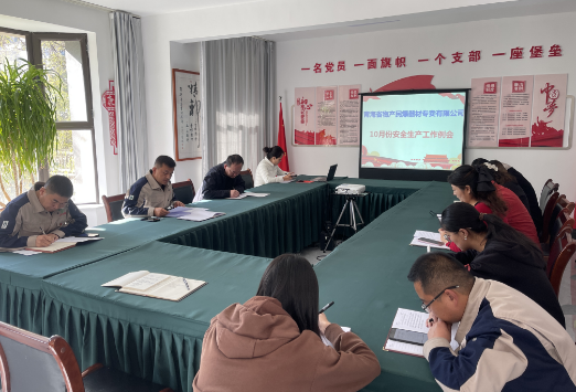 民爆公司召开2024年10月份安全出产例会暨安全出产讲评会