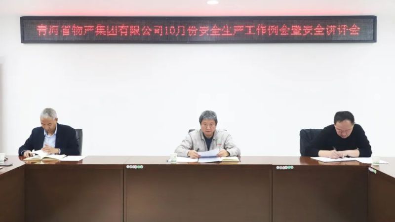 集团安委会召开2024年10月份安全出产工作例会暨安全讲评会