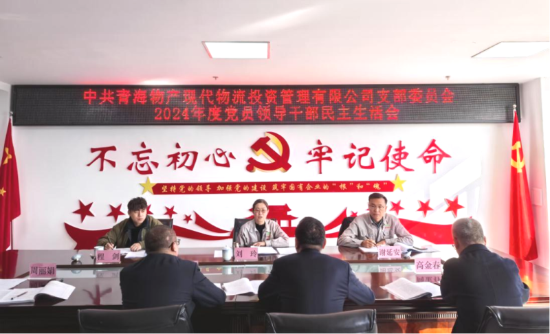 现代物流公司党支部召开2024年度党员辅导干部民主生涯会