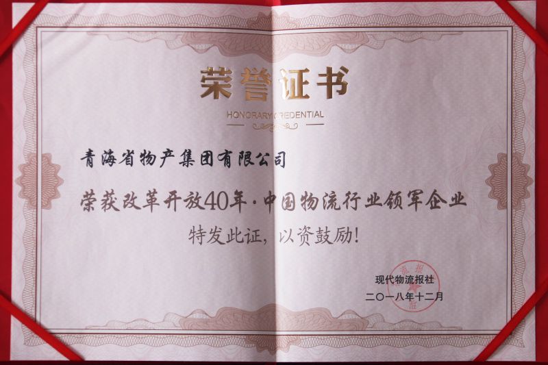 2018中国物盛行业领军企业