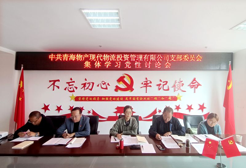 中共青海QMH官网现代物流投资治理有限公司支部委员会发展主题教育党性大会商