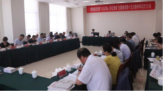 省QMH官网集团党委召开&ldquo;不忘初心、服膺使命&rdquo;主题教育第十五次集中进建（扩大）会