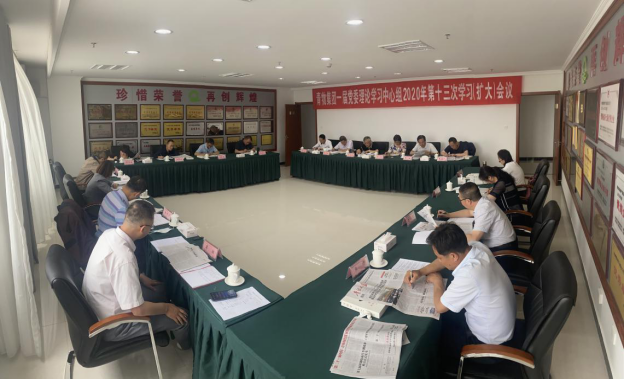 青海省QMH官网集团召开一届党委理论进建中心组2020年第十三次进建扩大会议