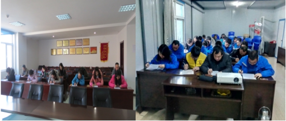 中共现代物流公司党支部  QMH官网汽贸公司党支部发展十九大知识考试活动